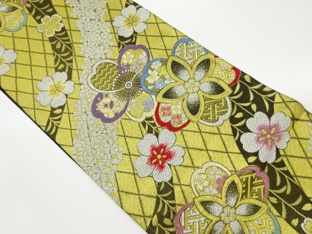 JAPANESE FUKURO OBI / WOVEN WEEPING SAKURA